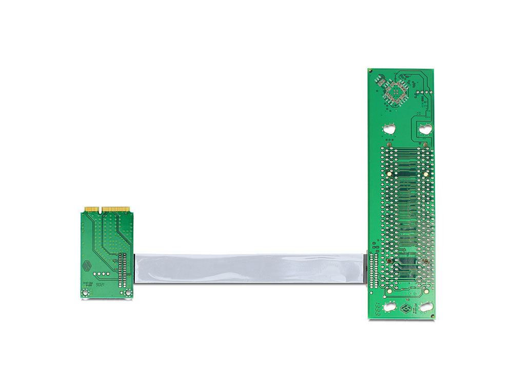 Schnittstellenkarte, Riser PCI Express Mini an 2x PCI 32Bit 5 V mit flexiblem Kabel 13 cm links gerichtet, Delock® [41355]