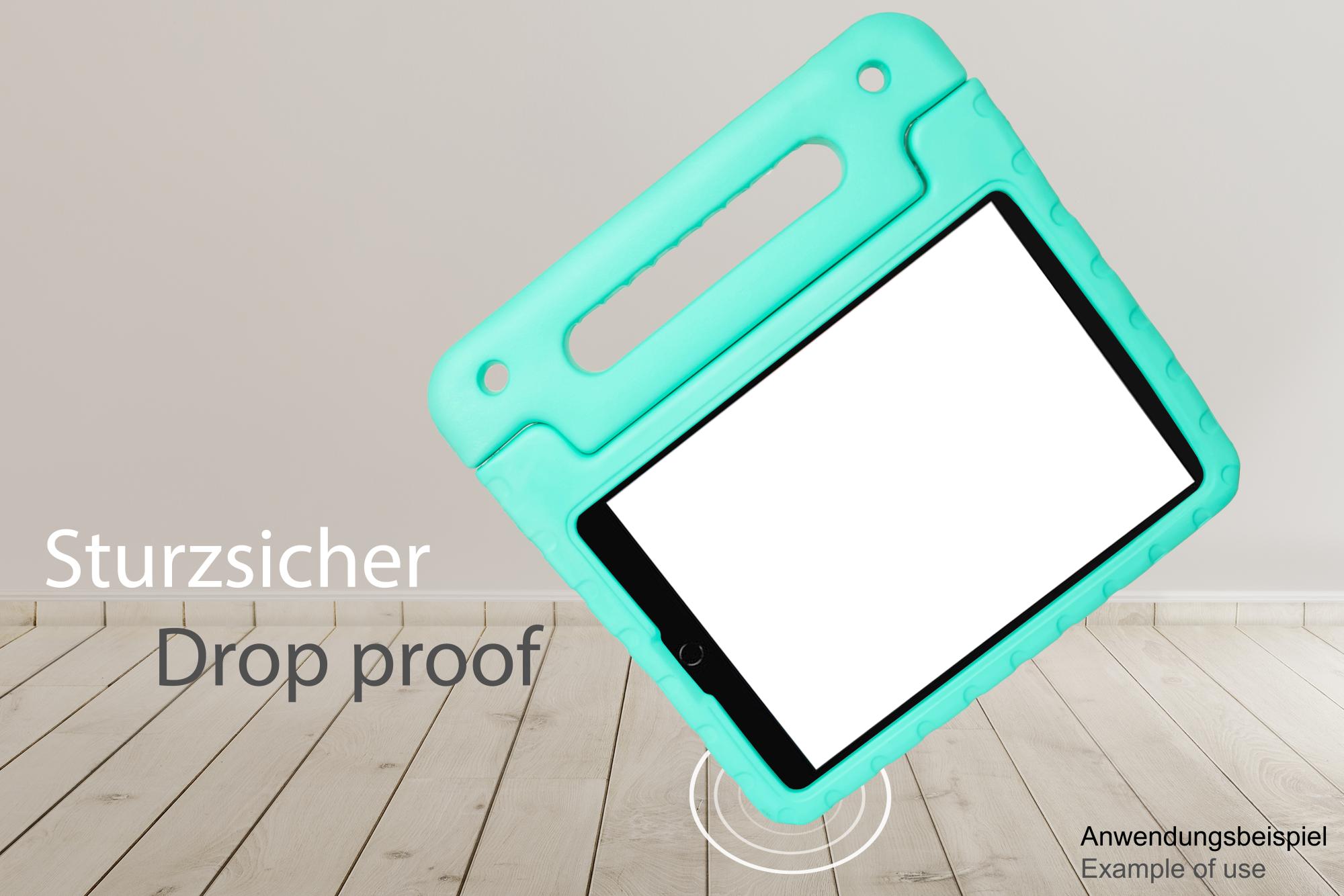 iPad 10,2" (9. Gen.) Tablet-Schutzhülle mit Kickstand, aqua, Good Connections®