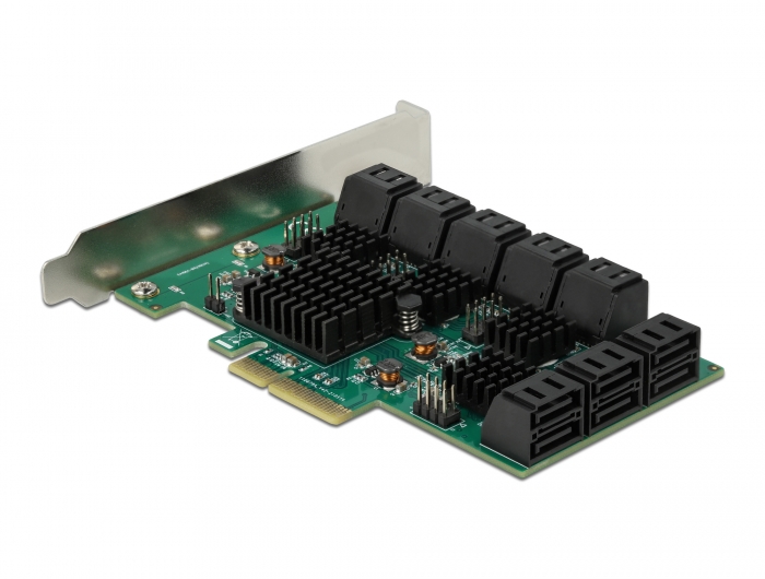 16 Port SATA PCI Express x4 Karte, Delock® [90073]