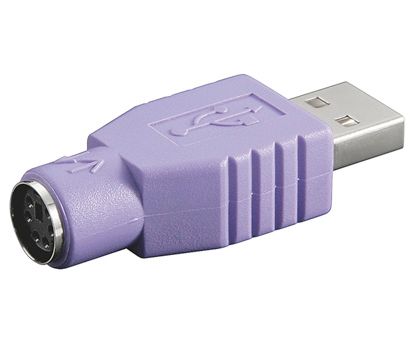 Adapter PS2 Buchse > USB-A Stecker (Maus + Tastat.), Delock® [65461]