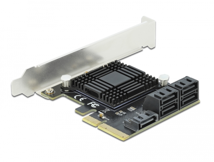 5 Port SATA PCI Express x4 Karte - Low Profile Formfaktor, Delock® [90498]