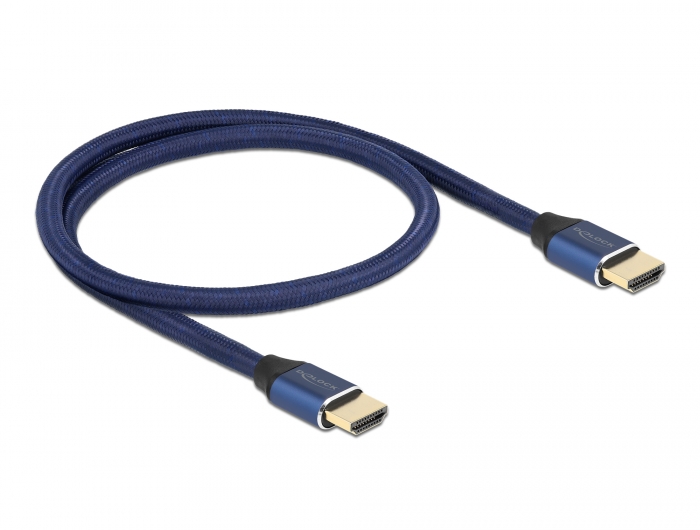 Ultra High Speed HDMI Kabel 48 Gbps 8K 60 Hz blau 0,5 m zertifiziert, Delock® [85445]