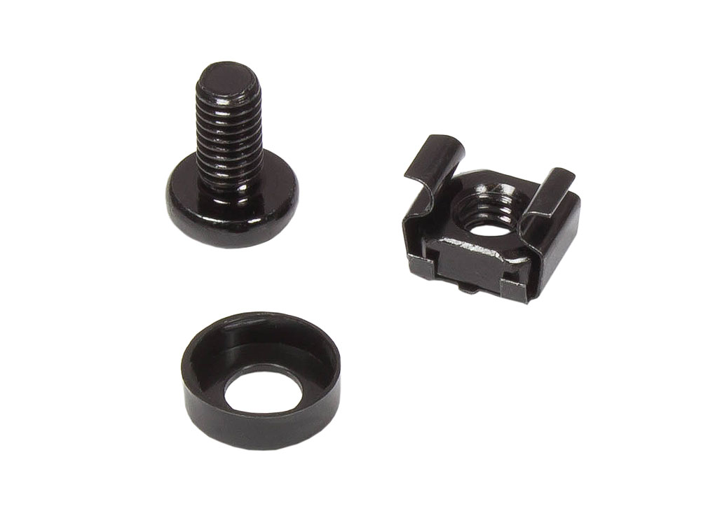 19" Fachboden, seitliche Befestigung, Einbautiefe 270 mm, 2er Set, tiefschwarz (RAL9005), Good Connections®