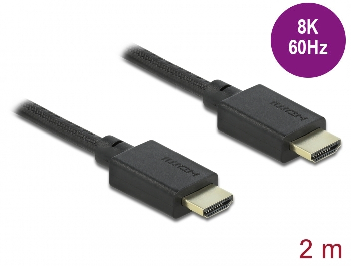 High Speed HDMI Kabel 48 Gbps 8K 60 Hz 2 m, Delock® [85388]