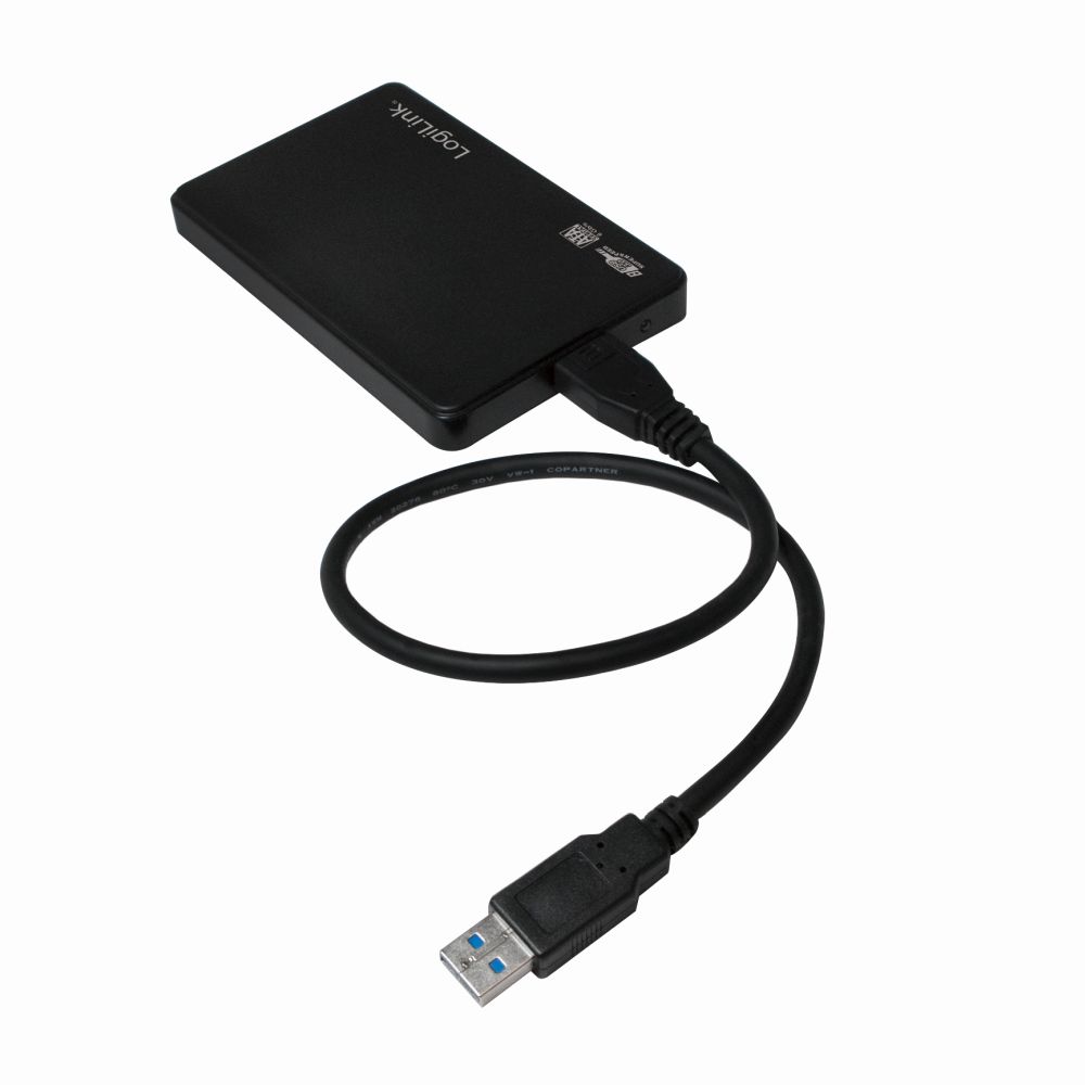 Festplattengehäuse 2,5 Zoll, SATA, USB 3.0, 6,35 cm, Schwarz, LogiLink® [UA0256]