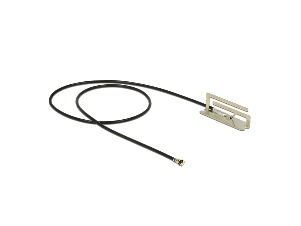 Antenne WLAN MHF IV/HSC MXHP32 kompatibler Stecker 802.11 ac/a/h/b/g/n PIFA -4 dBi intern, 0,25m, Delock® [86217]