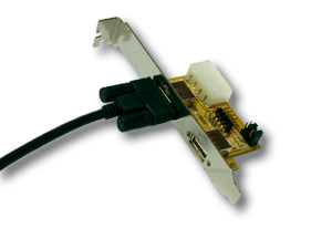 USB 2.0 Intern/Extern Adapter mit 2 Ports, verschraubbar, Exsys® [EX-1060V]