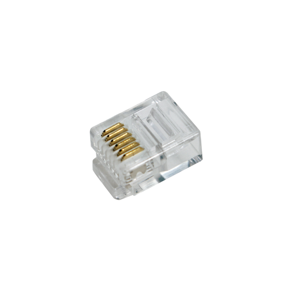 LogiLink® RJ12 Modularstecker, ungeschirmt, 100er [MP0019]