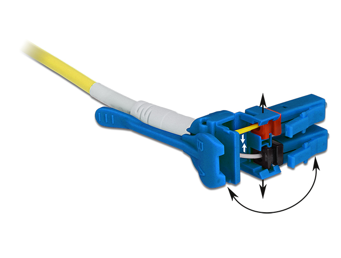 Kabel Lichtwellenleiter LC an LC Singlemode OS2, Uniboot, 10m, Delock® [85087]