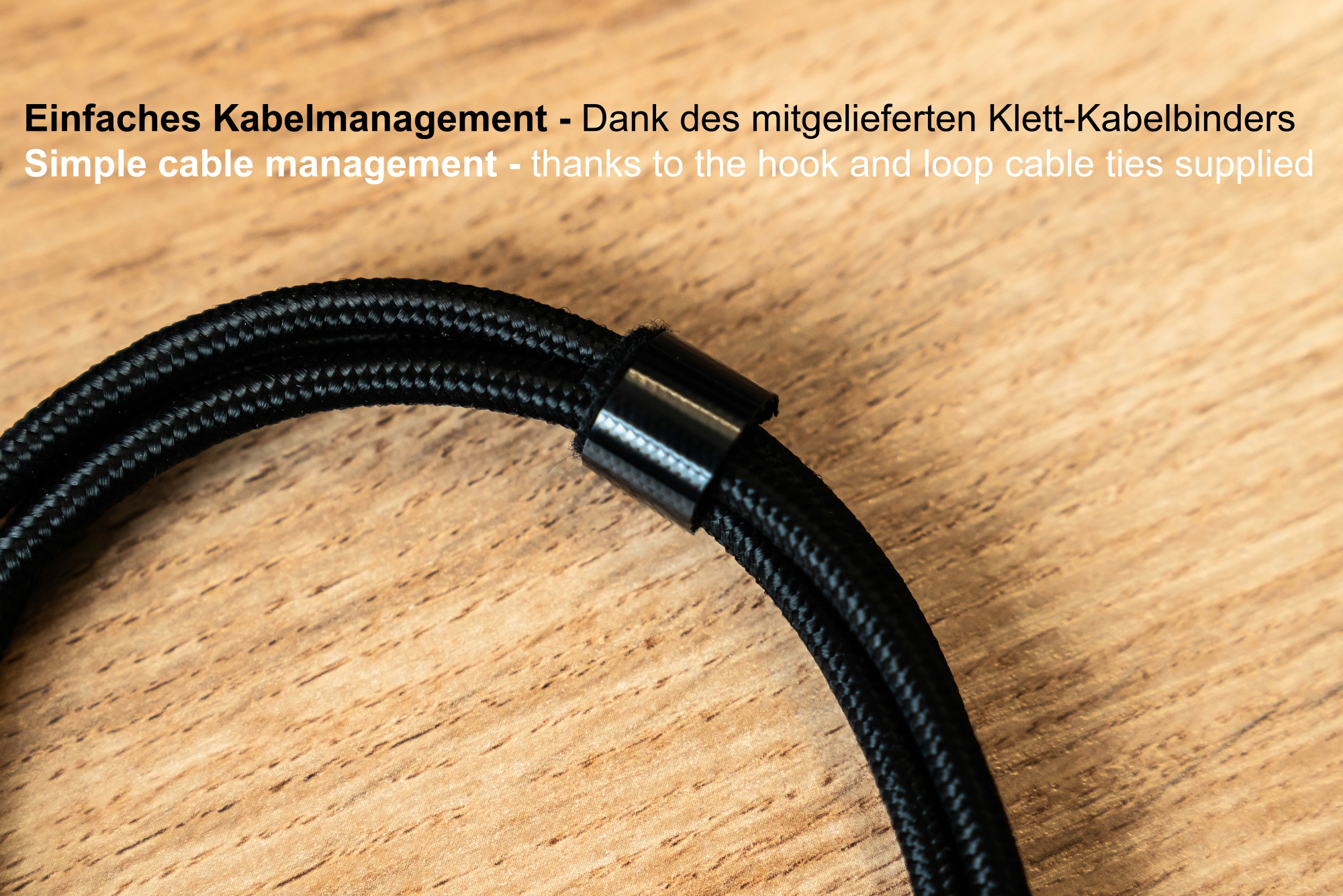 USB 2.0 Lade- und Datenkabel (100W) mit Digitalanzeige, USB-C™ Stecker an USB-C™ Stecker, schwarz, 1m, Good Connections®