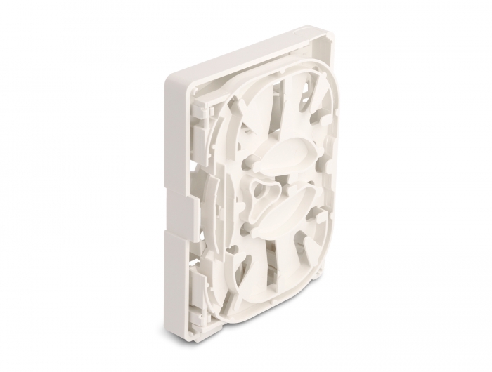 LWL Anschlussdose zur Wandmontage für 2 x SC Simplex oder LC Duplex weiß, Delock® [87138]