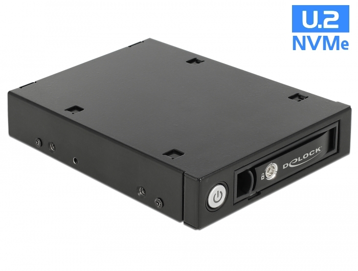 3,5" Wechselrahmen für 1 x 2,5" U.2 NVMe SSD oder SATA / SAS HDD / SSD, Delock® [47232]