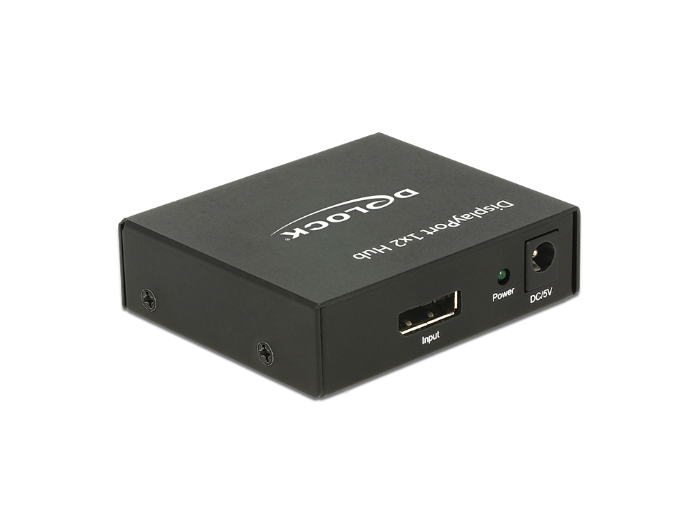 Splitter Displayport 1.2 in an 2x Displayport out, Delock® [87691]