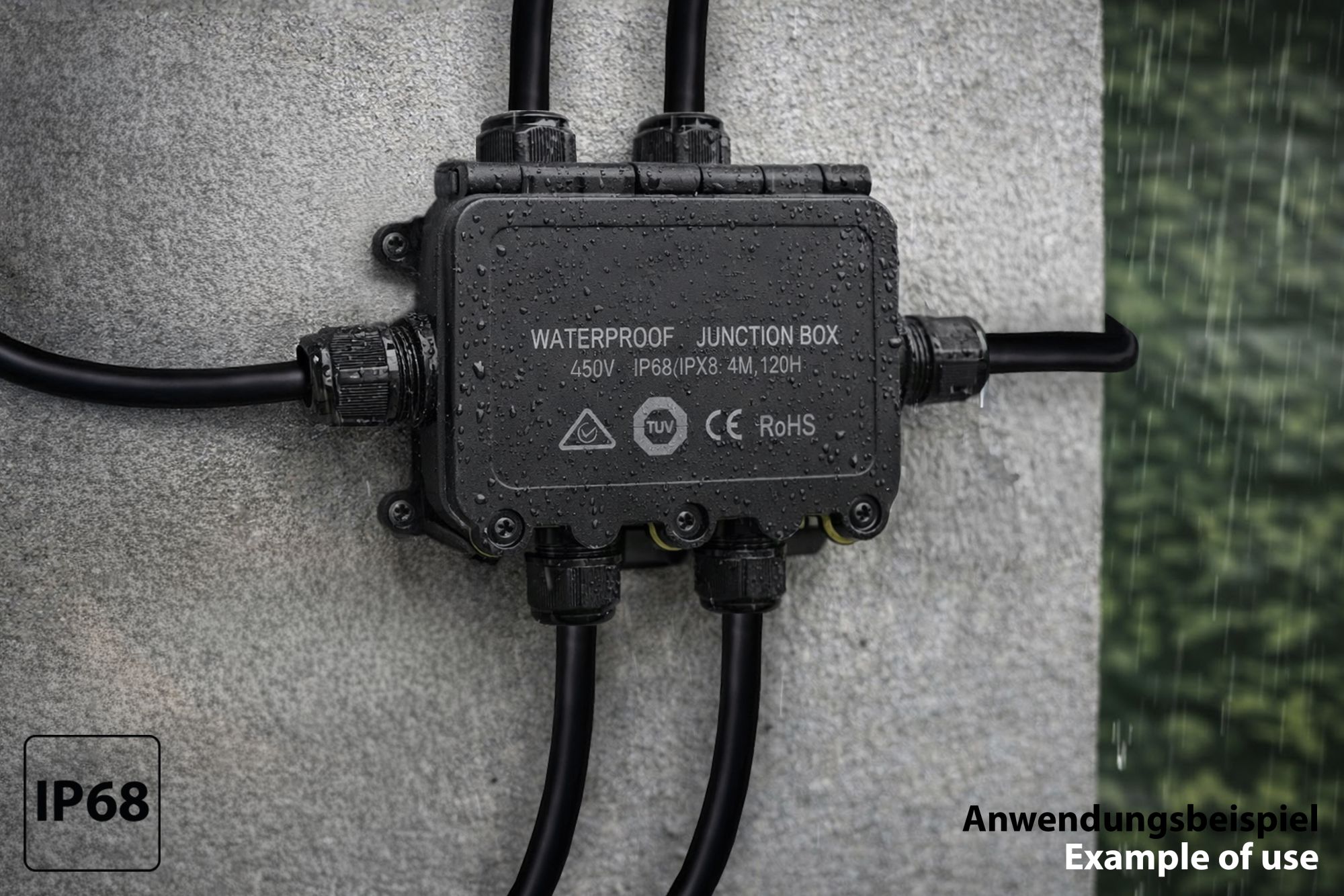 kabelmeister® Abzweigdose, 6 Wege, werkzeuglos, IP68