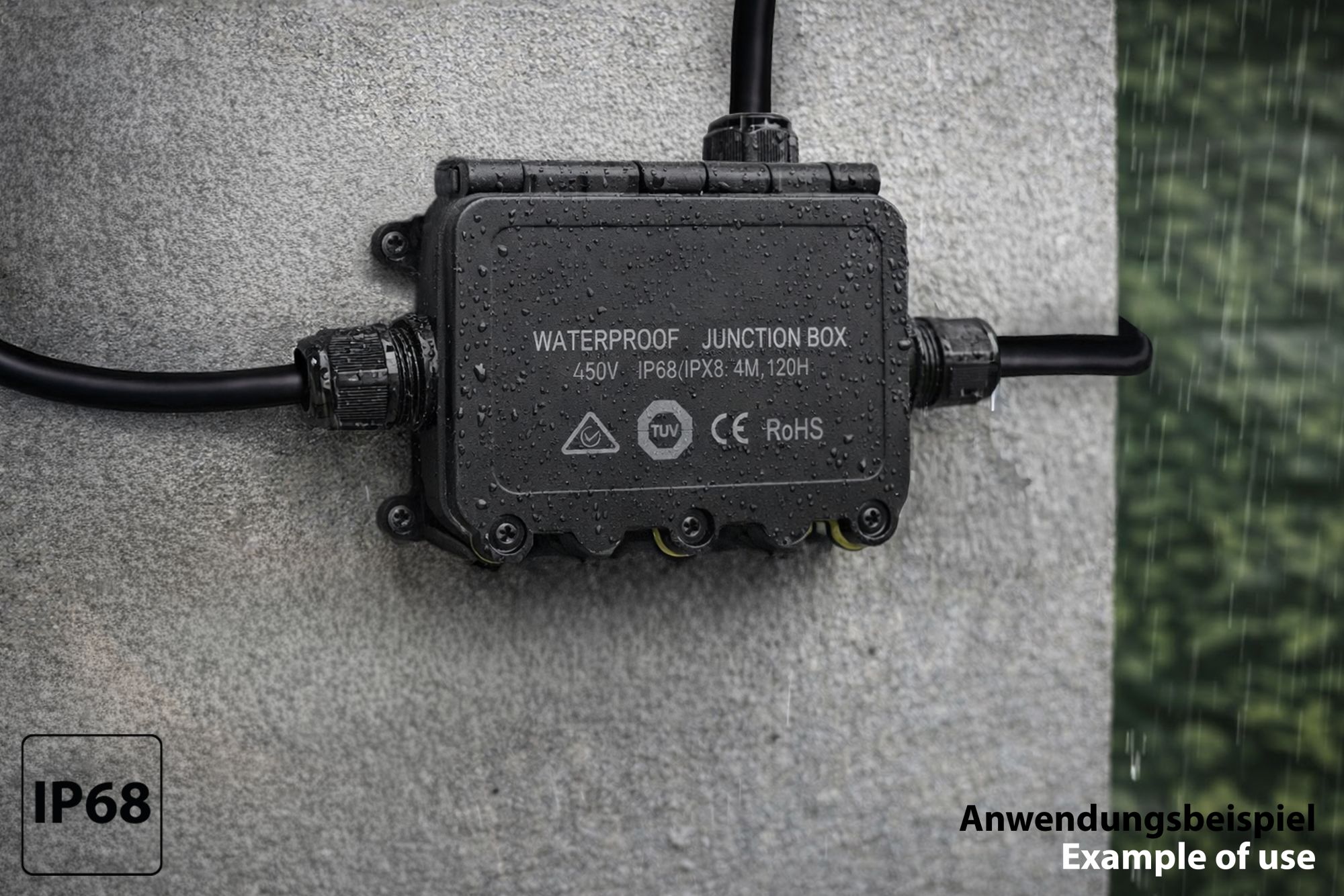 kabelmeister® Abzweigdose, 3 Wege, werkzeuglos, IP68