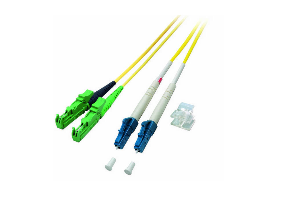 Patchkabel LWL Duplex OS2 (Singlemode, 9/125) E2000®-APC/LC, 5m, Good Connections®