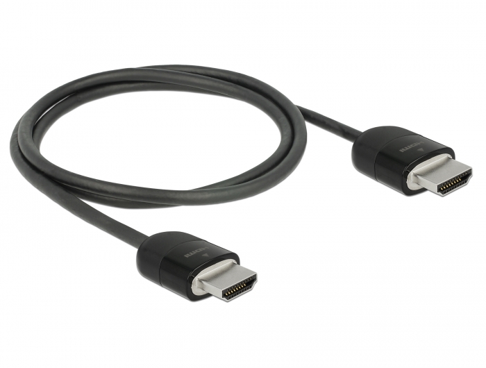 Premium HDMI Kabel 4K 60 Hz, schwarz, 1 m, Delock® [84963]
