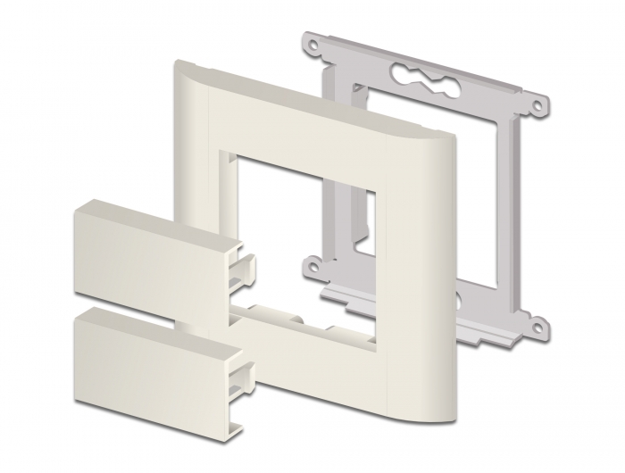 Easy 45 Modul-Blindblende 45 x 22,5 mm 10 Stück weiß, Delock® [81301]