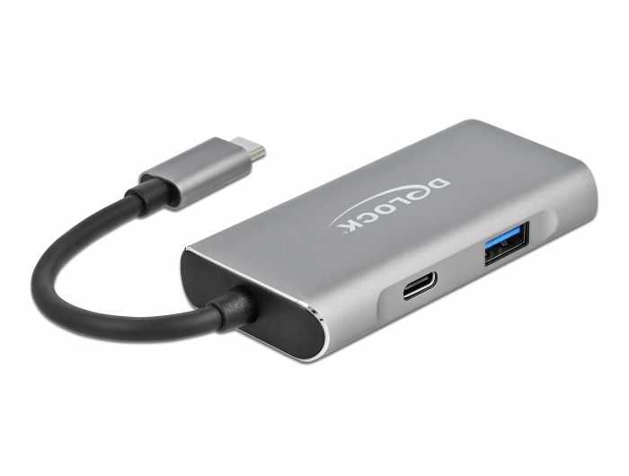 Externer USB 3.2 Gen 2 USB Type-C™ Hub mit 3 x USB Typ-A und 1 x USB Type-C™, Delock® [63261]