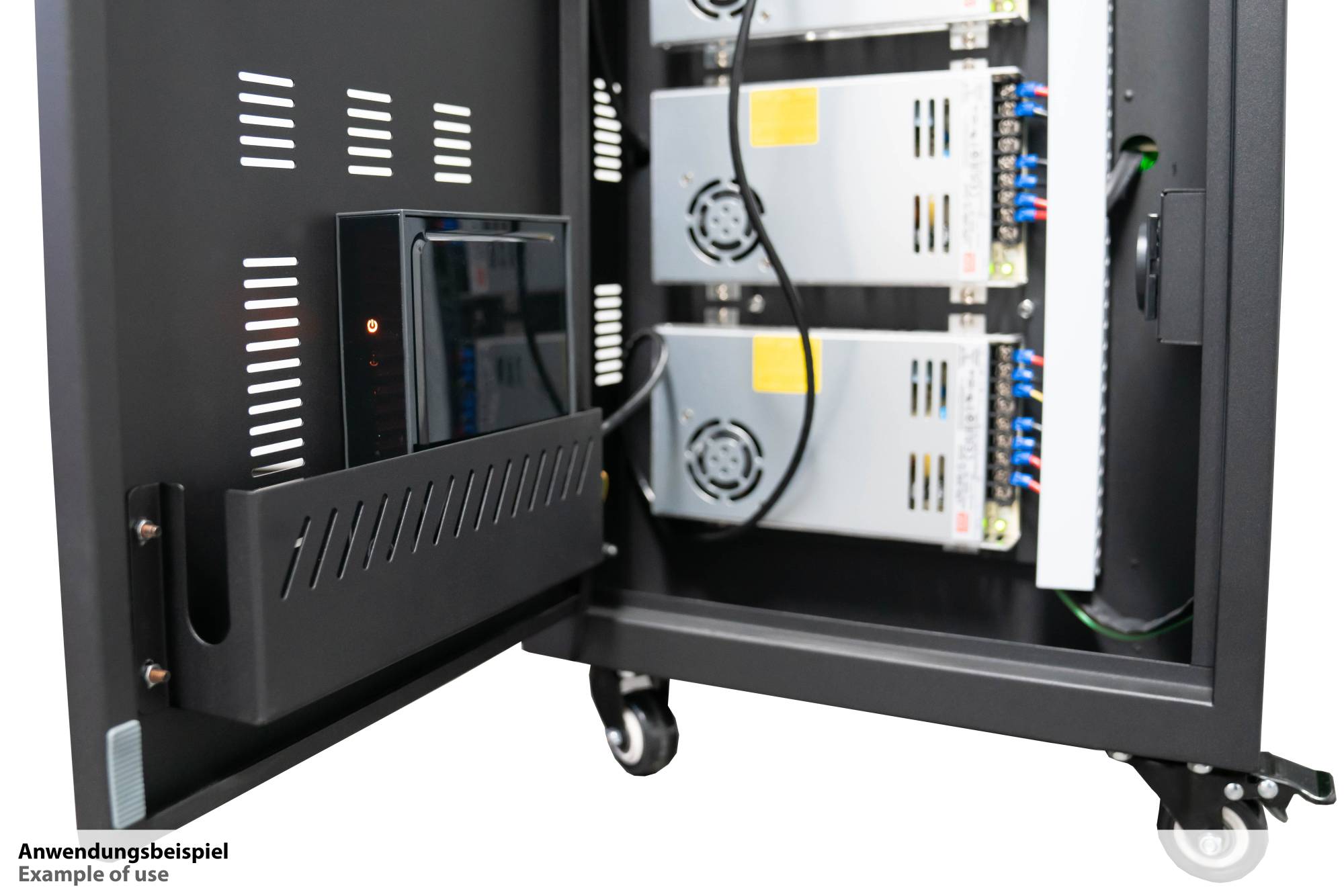 Good Connections® ANTARES PRO T50C Ladewagen bis 11", USB-C™, 30W Port, PD3.0, UVC-Desinfektion, grau