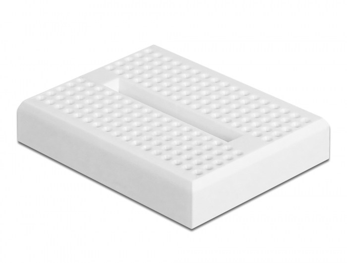 Experimentier-Mini Steckbrett 170 Kontakte weiß, Delock® [18316]