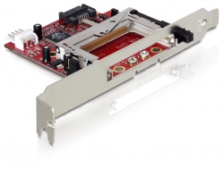 Card Reader, SATA, 3,5" zu Compact Flash Typ I an II und IBM Micro Drive, Delock® [91635]