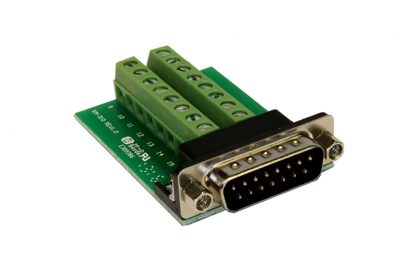 Adapter 15 Pin Stecker an 16 Pin Terminal Block, Exsys® [EX-49010]