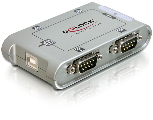 USB 2.0 zu 4 Port Seriell Hub, Delock® [87414]