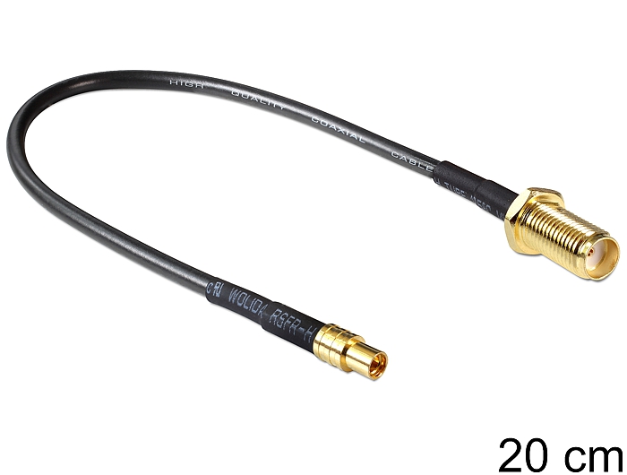 Antennenkabel SMA Buchse zum Einbau an MMCX Buchse 0,2m, Delock® [88579]