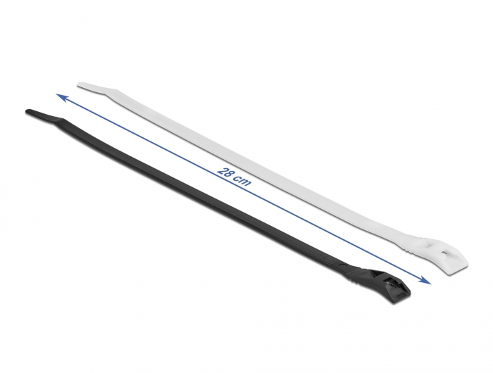 Kabelbinder mit flachem Kopf L 280 x B 7,6 mm 100 Stück, Delock® [19492]