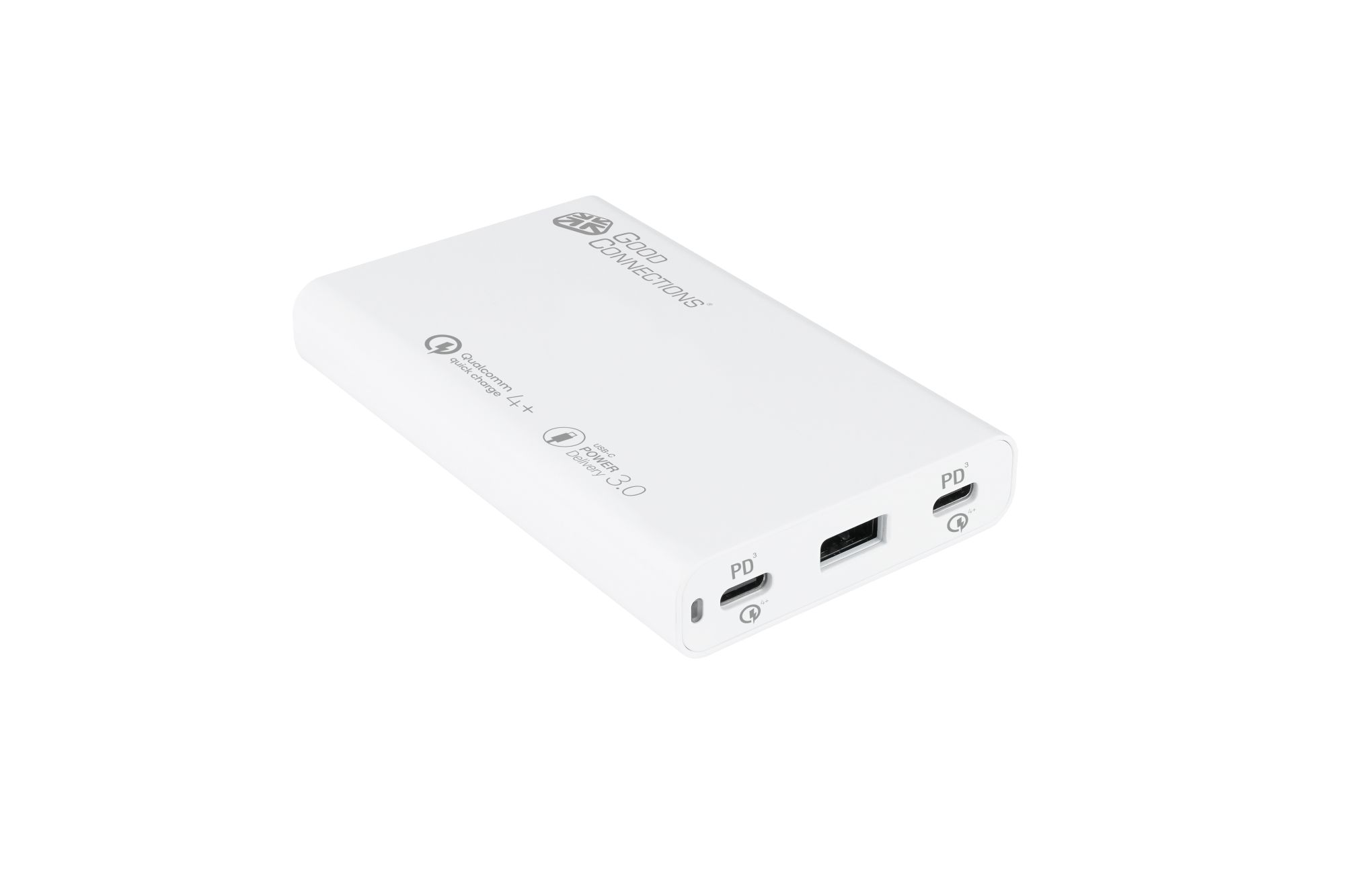 USB-Desktop-Schnellladestation 65W, 3-Port (2x USB-C™, 1x USB-A), weiß