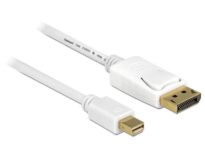 Kabel Mini Displayport 1.2 Stecker an Displayport Stecker 4K 5,0m, Delock® [83484]