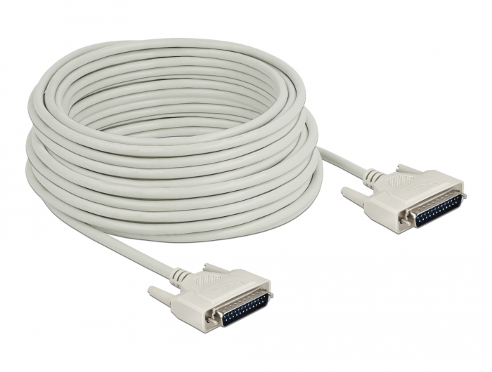 Serielles Kabel D-Sub 25 Stecker zu Stecker 20 m, Delock® [84539]