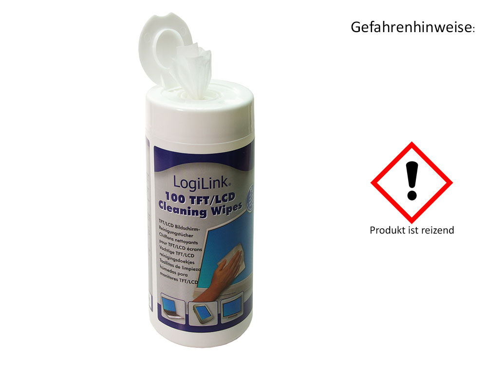 LogiLink® Spezial-Reinigungstücher für TFT, LCD und Plasma [RP0003]