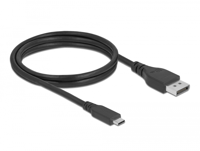 Bidirektionales USB Type-C™ zu DisplayPort Kabel (DP Alt Mode) 8K 60 Hz 1,5 m DP 8K zertifiziert, Delock® [86040]
