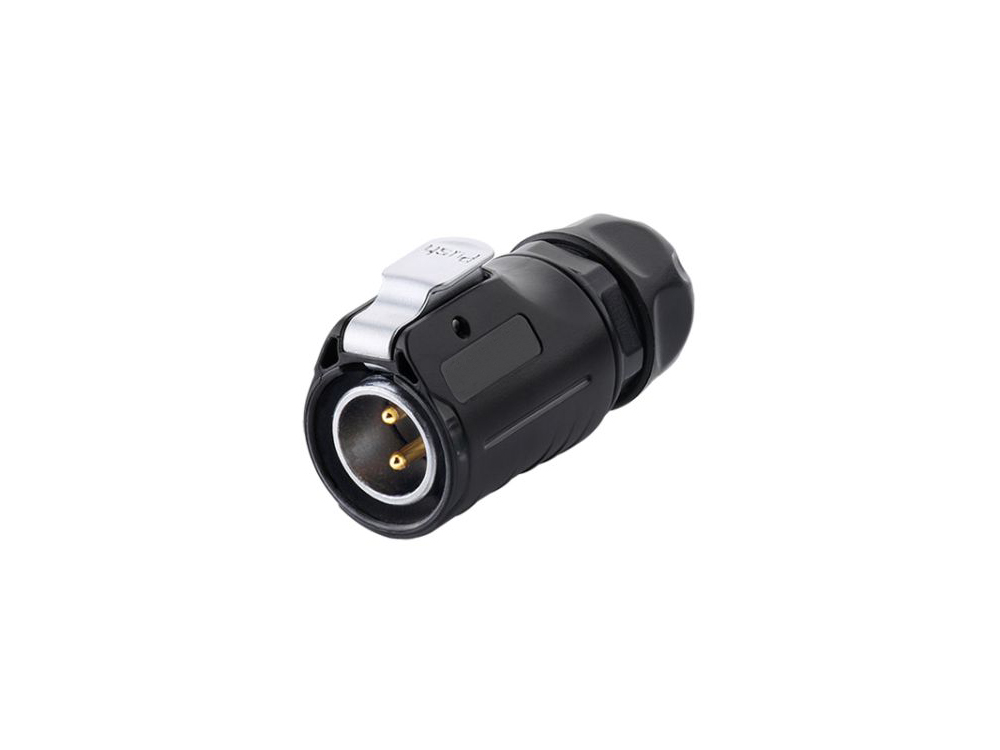 Industrie-Steckverbinder S1 - Power (2-Pin) Stecker mit Klick-Arretierung, Lötanschluss, M20, IP65/67, Good Connections®