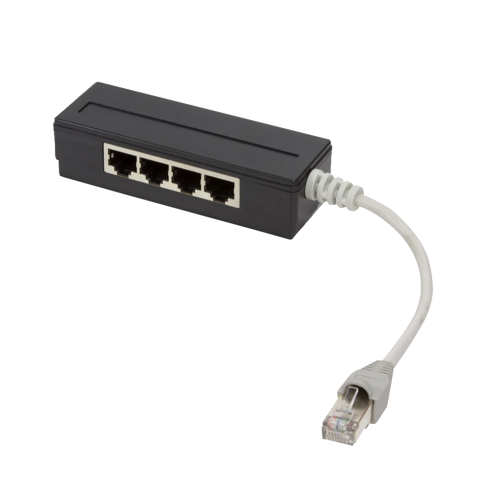 5 Port RJ45 Splitter, geschirmt, mit 15 cm Kabel, LogiLink® [MP0032]