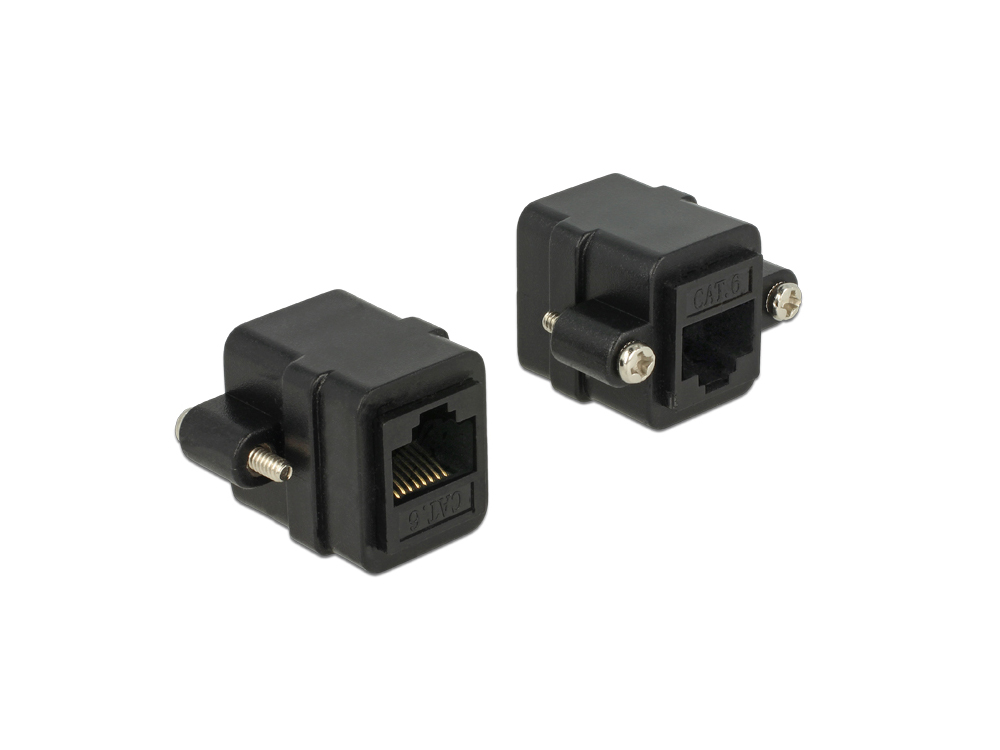 Netzwerk Adapter RJ45 Buchse/Buchse Cat. 6 zum Einbau UTP, Delock® [85124]