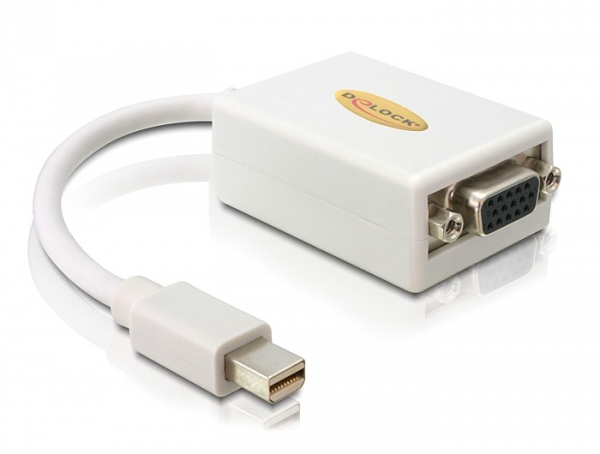Adapter mini Displayport zu VGA 15 pin Buchse, Delock® [65130]