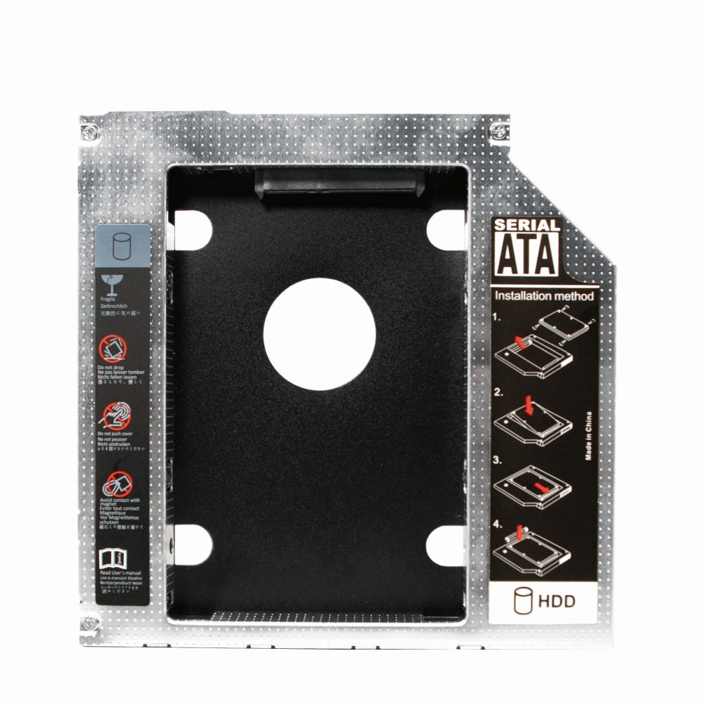 SATA Festplatten Caddy für 9,5 mm hohe CD/DVD/Blu-ray Laufwerke, LogiLink® [AD0017]