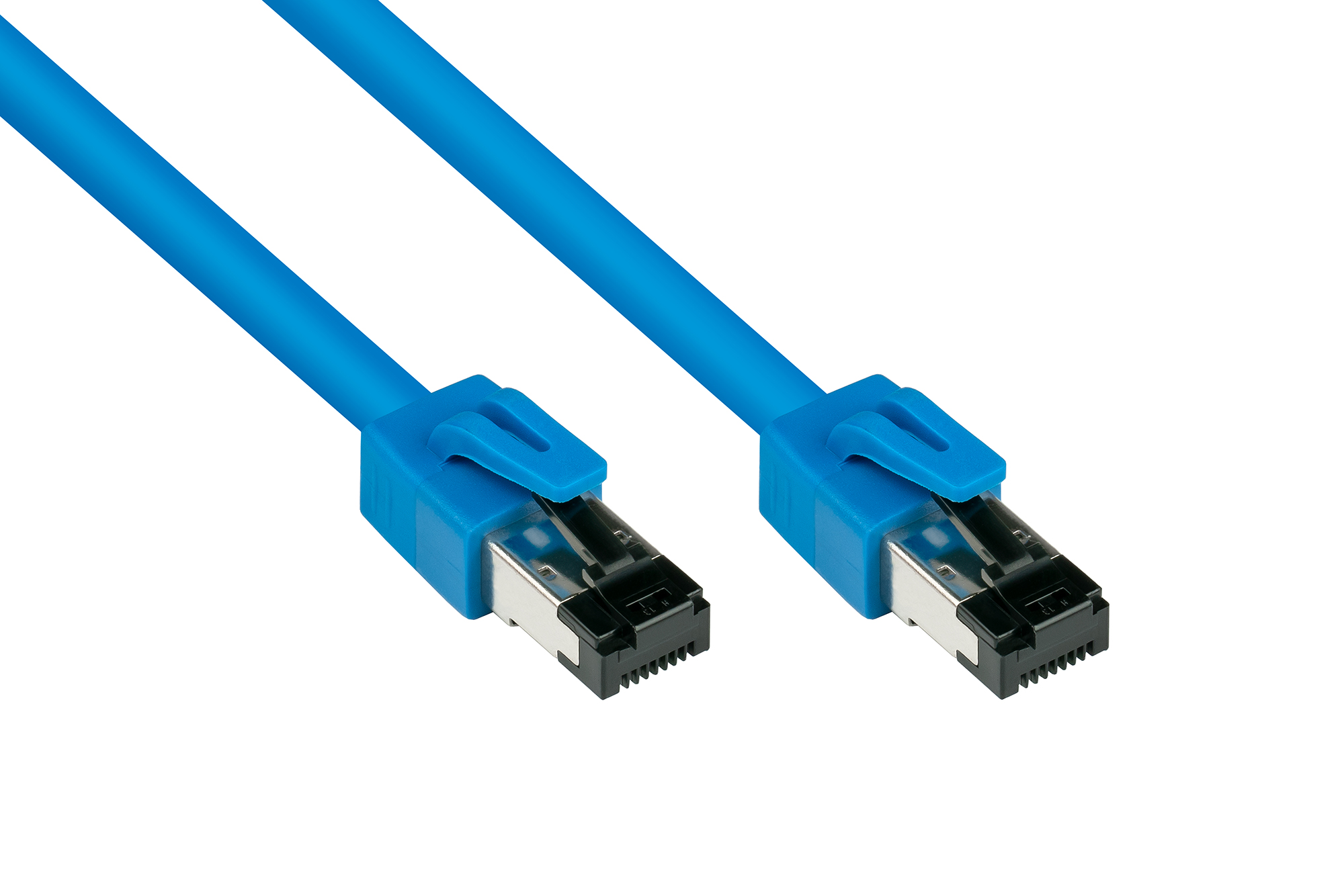 RNS® Patchkabel Cat. 8.1, S/FTP, PiMF, halogenfrei (LSZH), 2000MHz, 40Gbit/s, blau, 7,5m, Good Connections®
