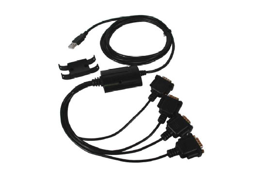 USB 2.0 zu 4 x RS-232 Ports Kabel, 2m, Exsys® [EX-1324]