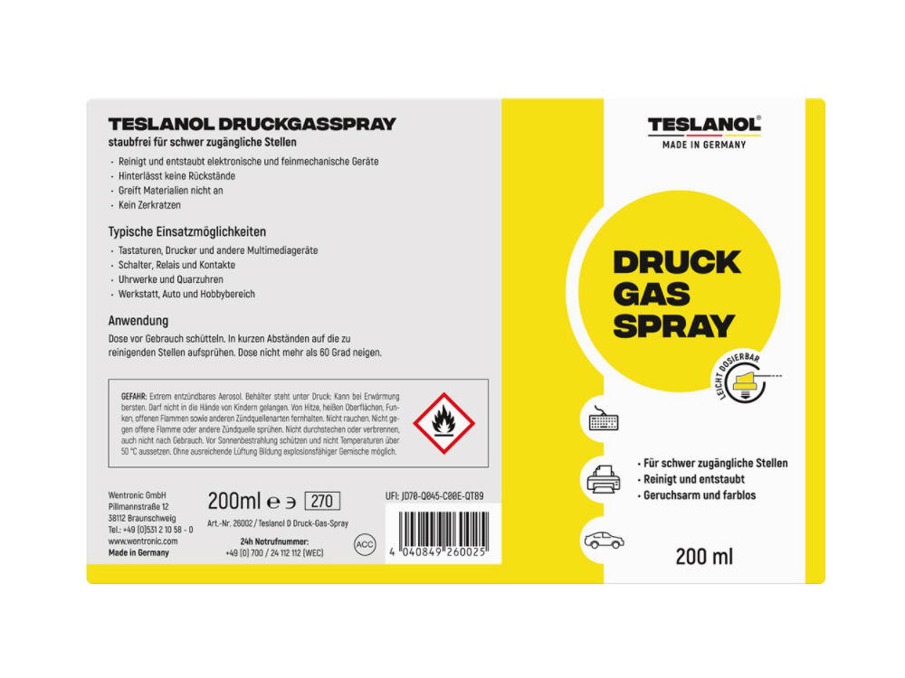 Teslanol® Druckgasspray 200 ml