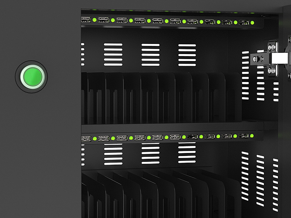 Good Connections® AURIGA S50 Smartphone-Ladetrolley, schwarz/weiß