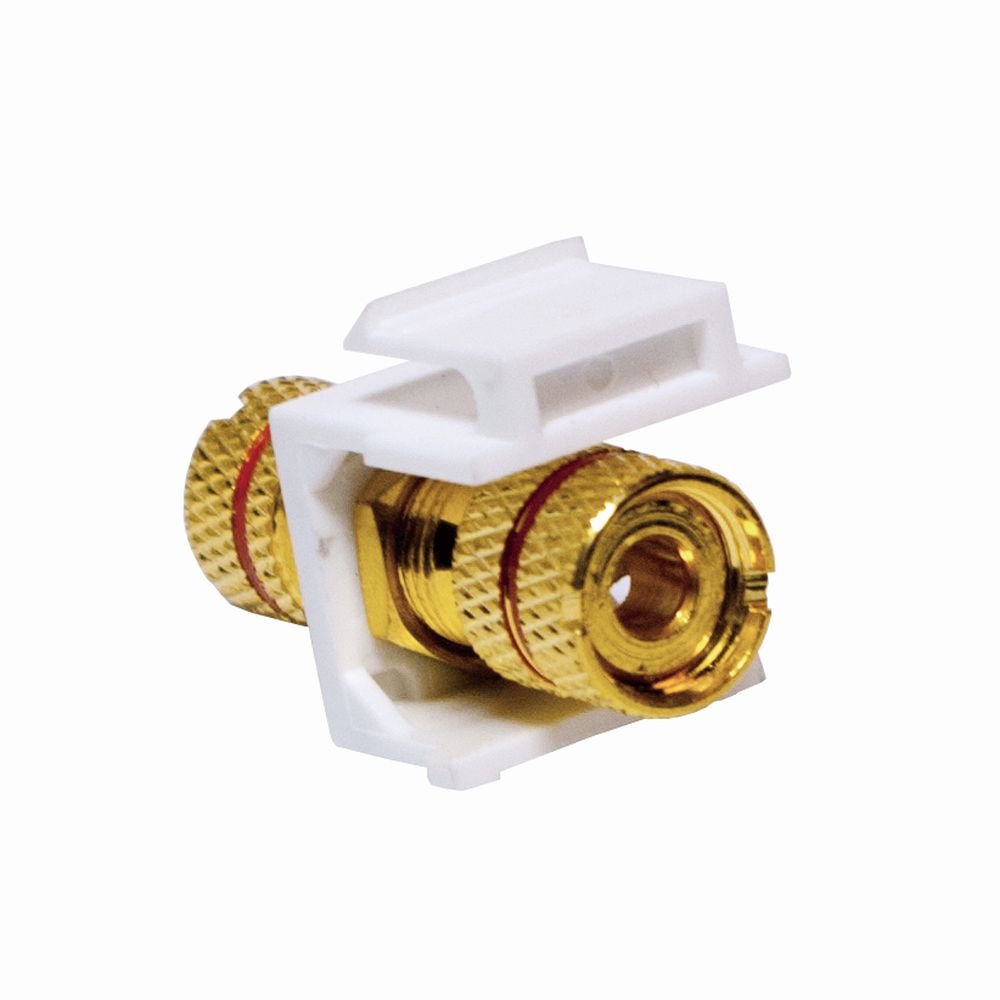 Keystone Verbinder Polklemme an Gewindebuchse - rot, LogiLink® [NK0027]