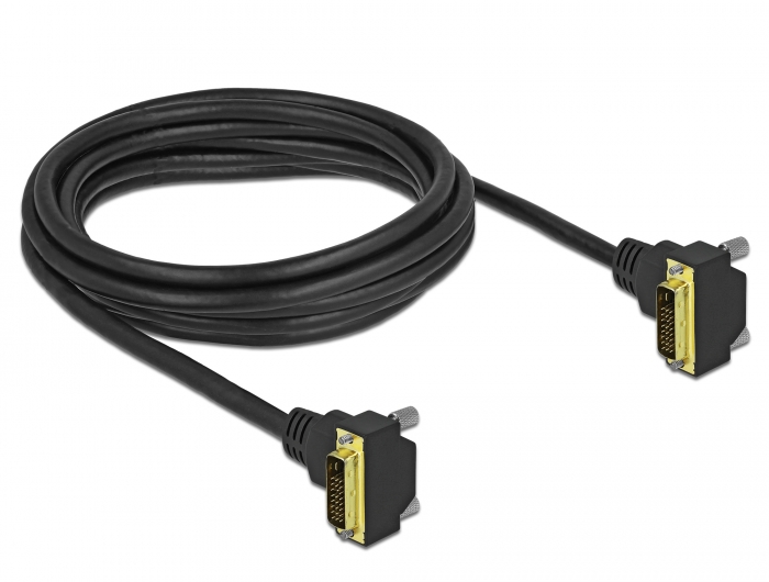 DVI Kabel 24+1 Stecker gewinkelt zu 24+1 Stecker gewinkelt 3 m, Delock® [85899]
