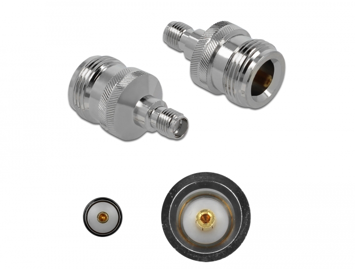 Adapter N Buchse an SMA Buchse 10 GHz, Delock® [89986]