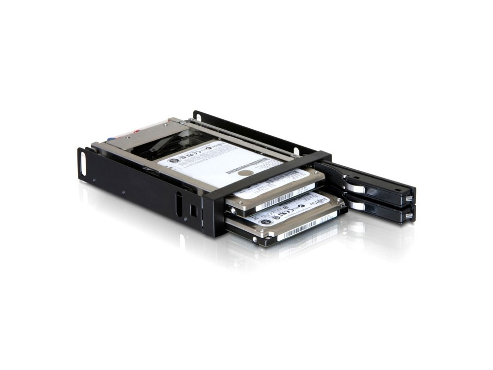 Wechselrahmen 3,5" für 2 x 2.5" SATA HDD, Delock® [47189]
