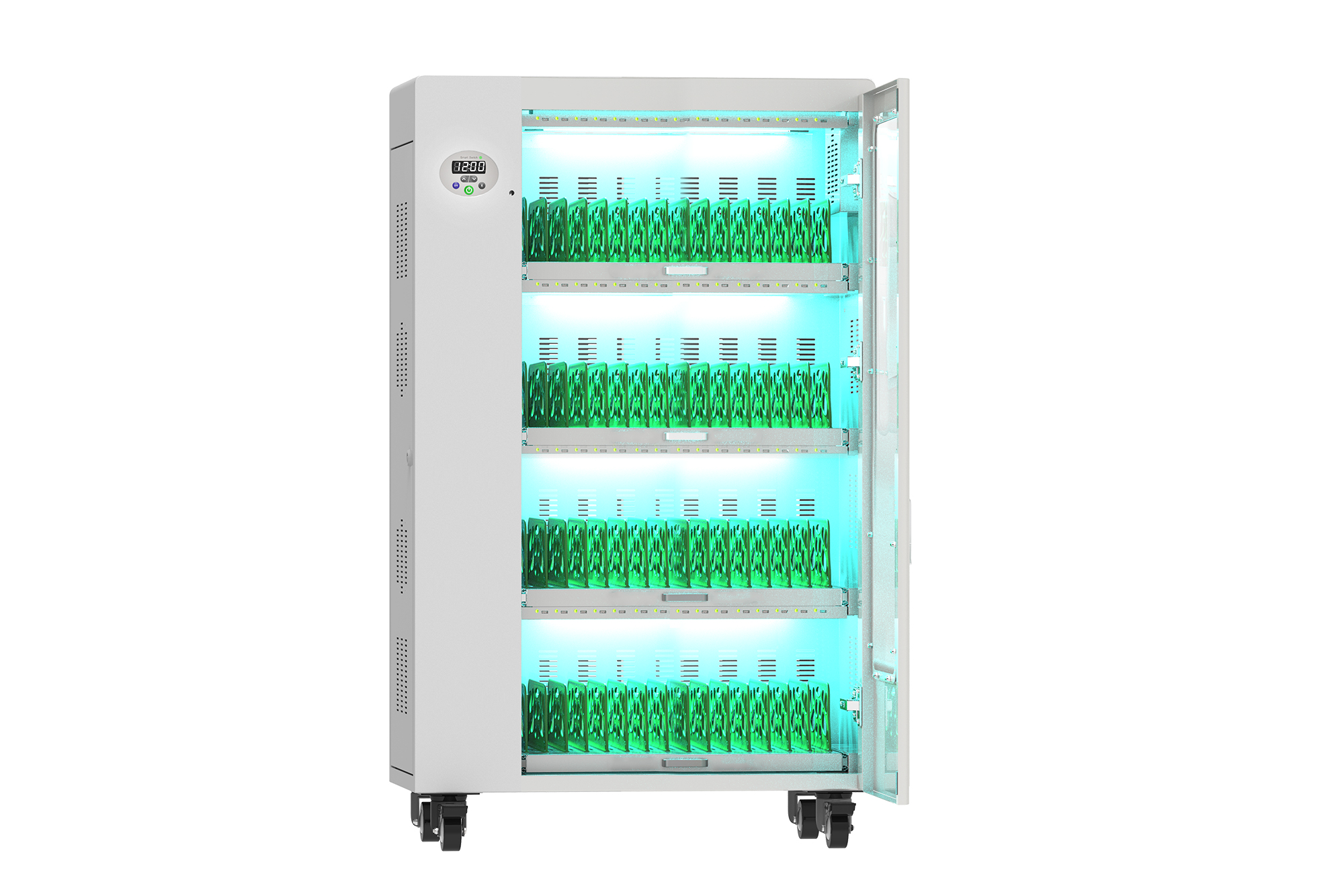 Good Connections® ANTARES PRO T60C Ladewagen bis 11", USB-C™, 30W Port, PD3.0, UVC-Desinfektion, grau