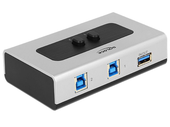 Umschalter USB 3.0 2-port, manuell bidirektional, Delock® [87667]